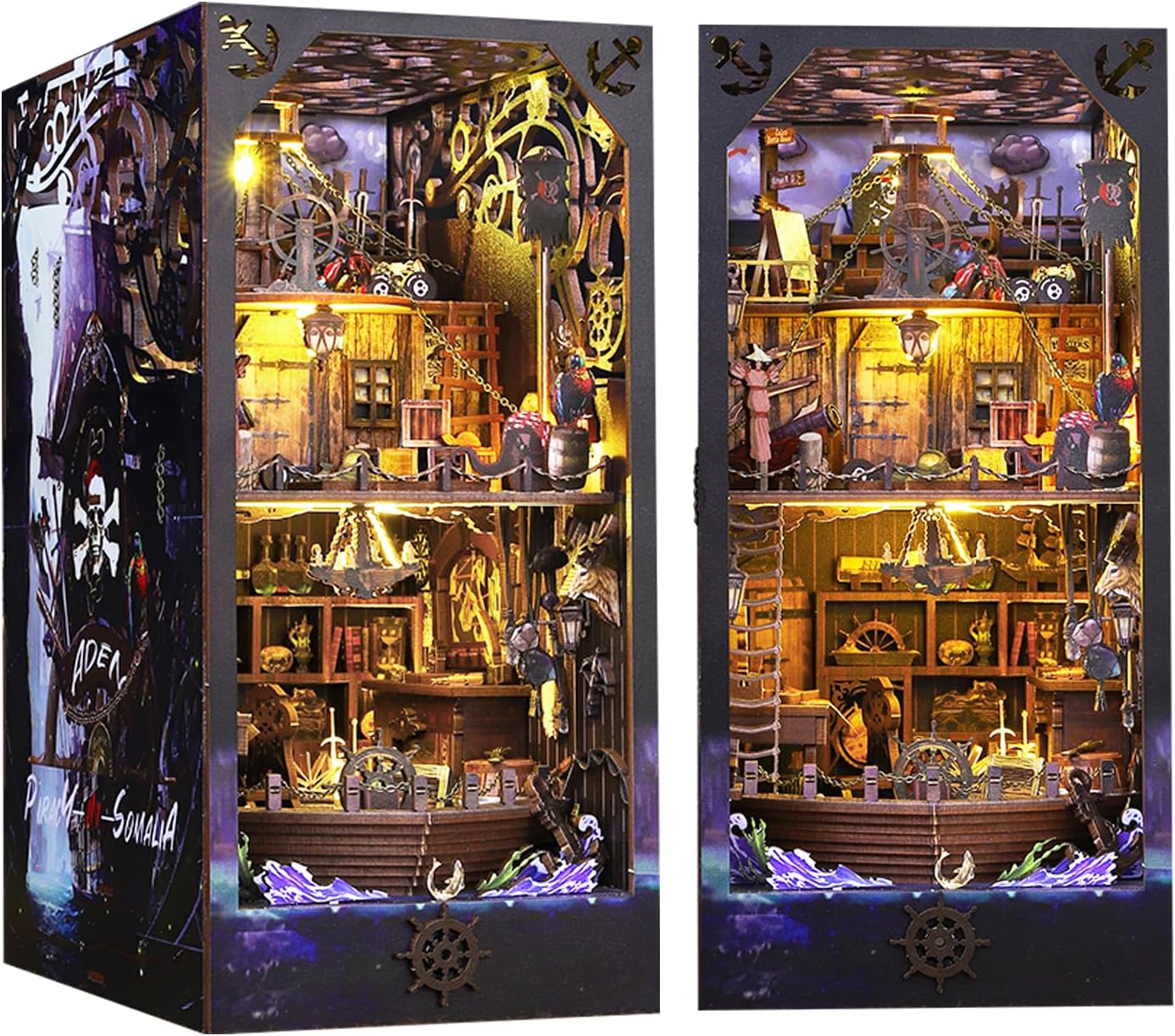 HYUKBI DIY Booknook Dollhouse Kit 