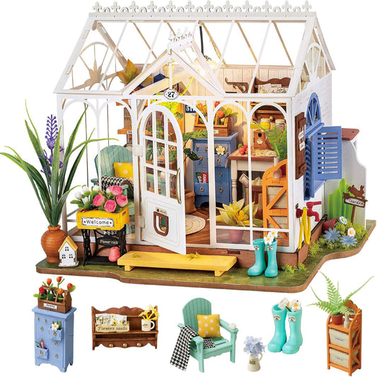 DIY Miniature House Kit with LED Light