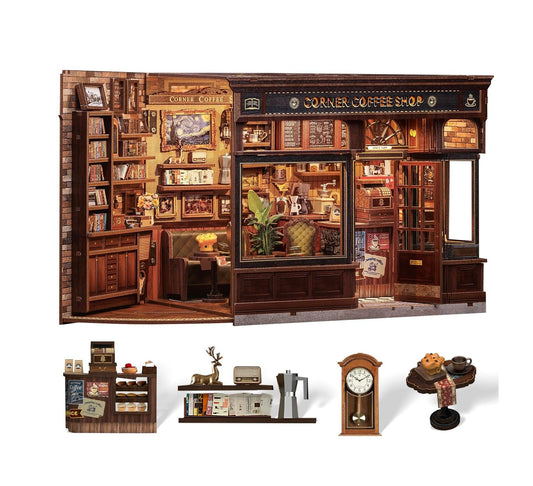 Rolife Cutebee HYUKBI DIY Booknook Dollhouse Kit 3D Wooden Puzzle 