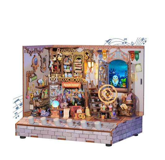 DIY Miniature Dollhouse
Rolife Cutebee HYUKBI DIY Booknook Dollhouse Kit 3D Wooden Puzzle 
Micro Building Blocks Set
Blindbox plush cute toy