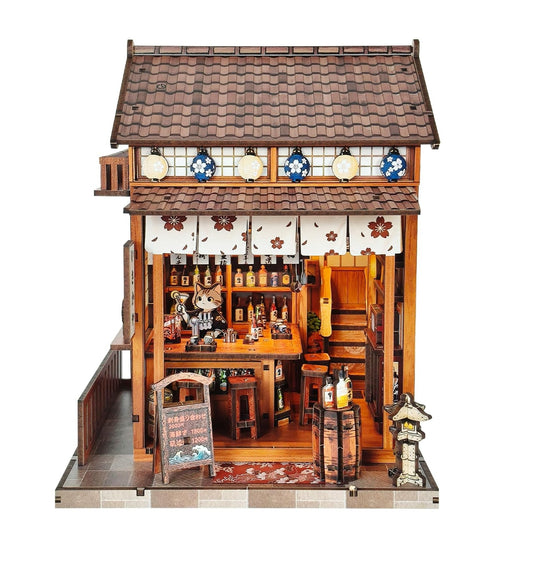 Sakura Curtain Wood Sake Bar