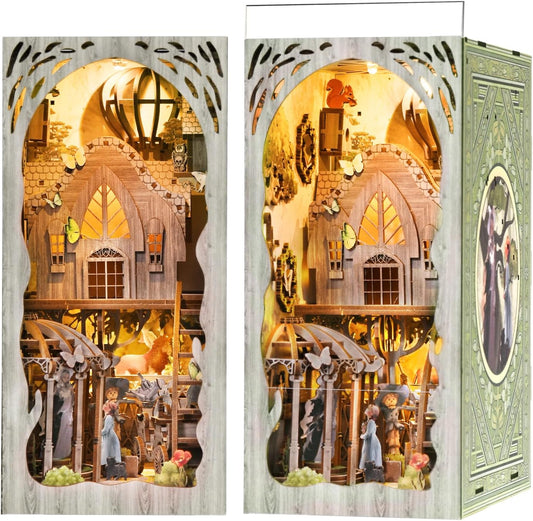 HYUKBI DIY Booknook Dollhouse Kit