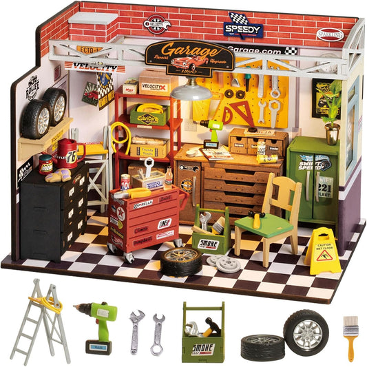 HYUKBI DIY Miniature House Kit with LED Light