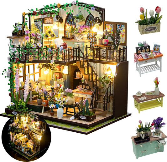 HYUKBI DIY Booknook Dollhouse Kit