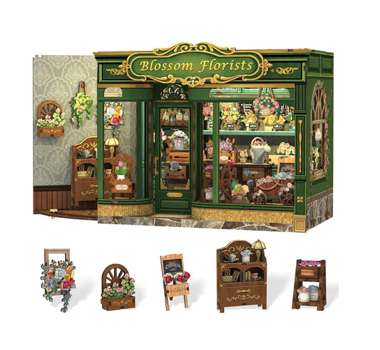 Rolife Cutebee HYUKBI DIY Booknook Dollhouse Kit 3D Wooden Puzzle 