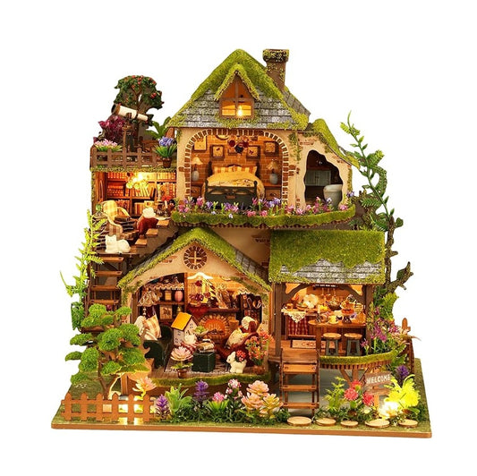 DIY Miniature Dollhouse
Rolife Cutebee HYUKBI DIY Booknook Dollhouse Kit 3D Wooden Puzzle 
Micro Building Blocks Set
Blindbox plush cute toy