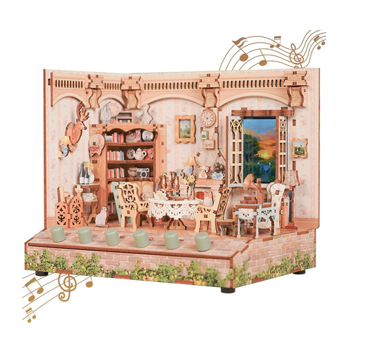 DIY Miniature Dollhouse
Rolife Cutebee HYUKBI DIY Booknook Dollhouse Kit 3D Wooden Puzzle 
Micro Building Blocks Set
Blindbox plush cute toy