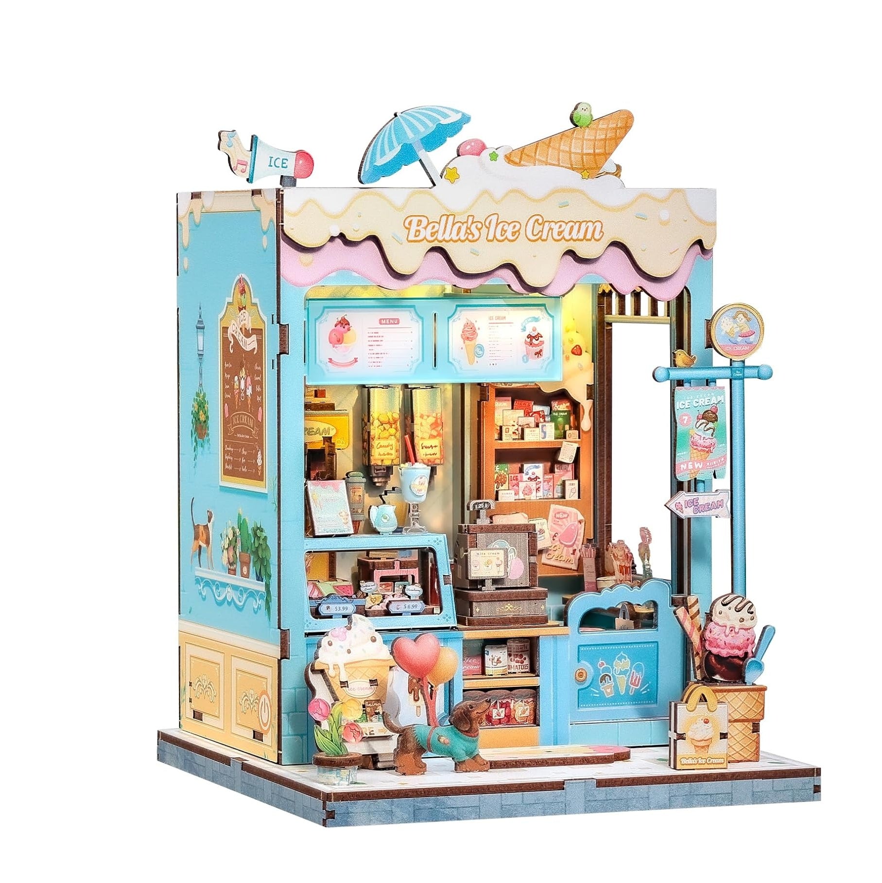 DIY Miniature Dollhouse
Rolife Cutebee HYUKBI DIY Booknook Dollhouse Kit 3D Wooden Puzzle 
Micro Building Blocks Set
Blindbox plush cute toy