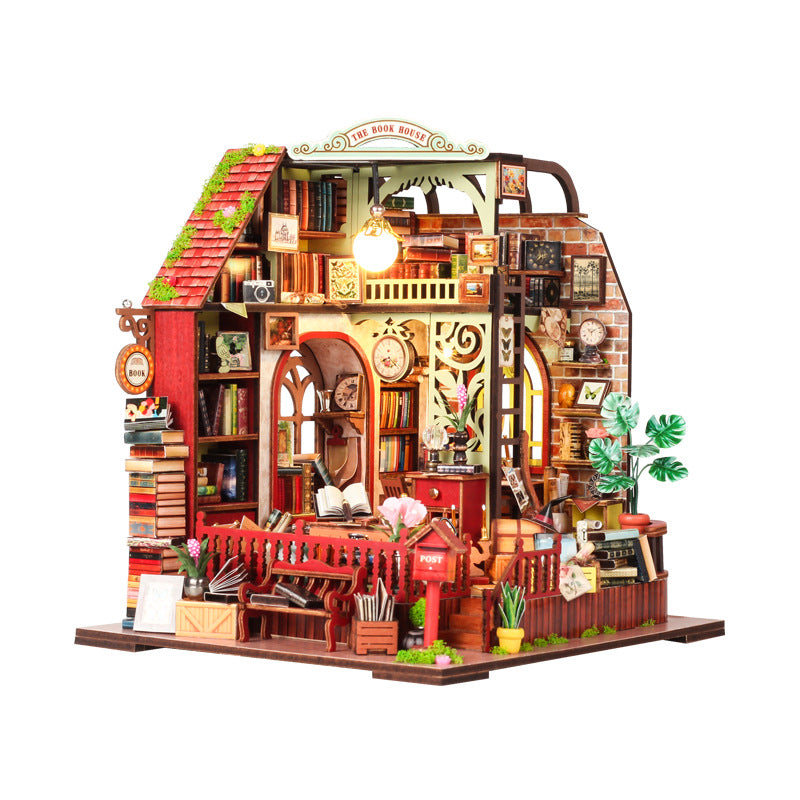 DIY Miniature Dollhouse
Rolife Cutebee HYUKBI DIY Booknook Dollhouse Kit 3D Wooden Puzzle 
Micro Building Blocks Set