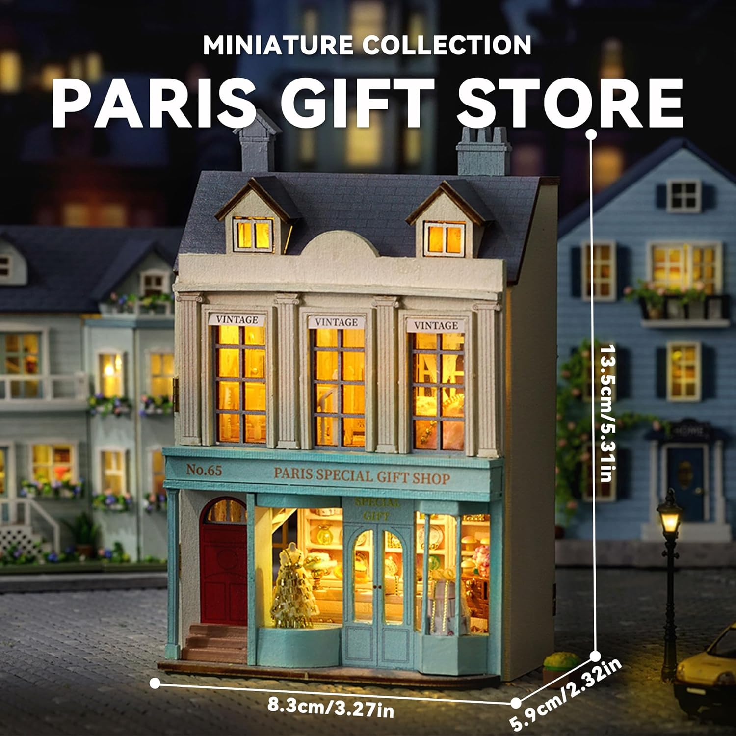 HYUKBI DIY Miniature House Kit with LED Light