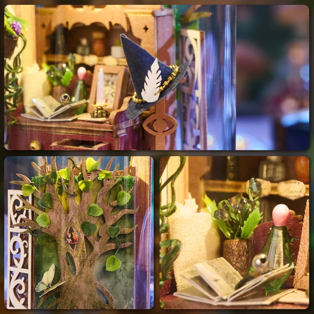 DIY Miniature Dollhouse
Rolife Cutebee HYUKBI DIY Booknook Dollhouse Kit 3D Wooden Puzzle 
Micro Building Blocks Set
Blindbox plush cute toy