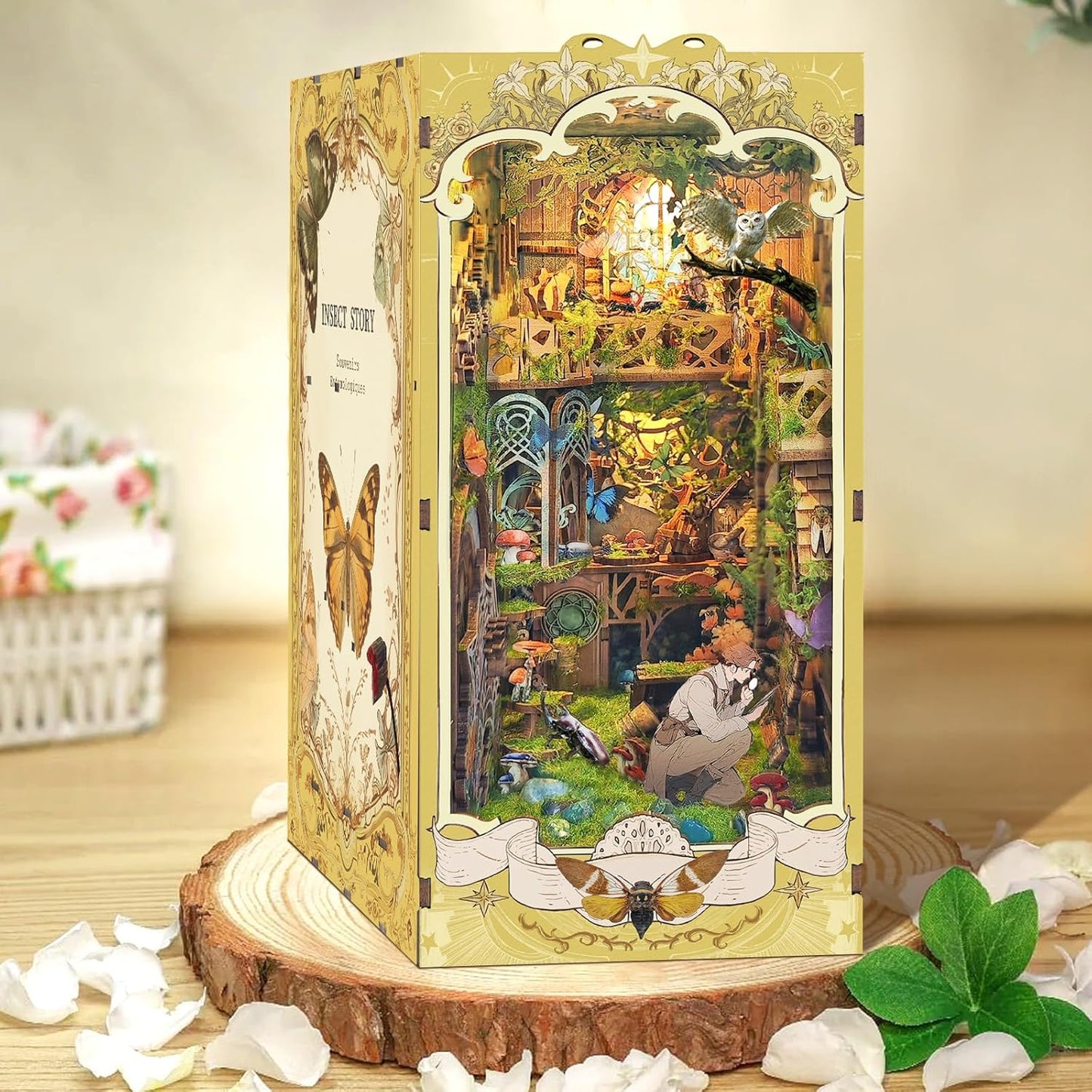 DIY Miniature Dollhouse
Rolife Cutebee HYUKBI DIY Booknook Dollhouse Kit 3D Wooden Puzzle 
Micro Building Blocks Set
Blindbox plush cute toy