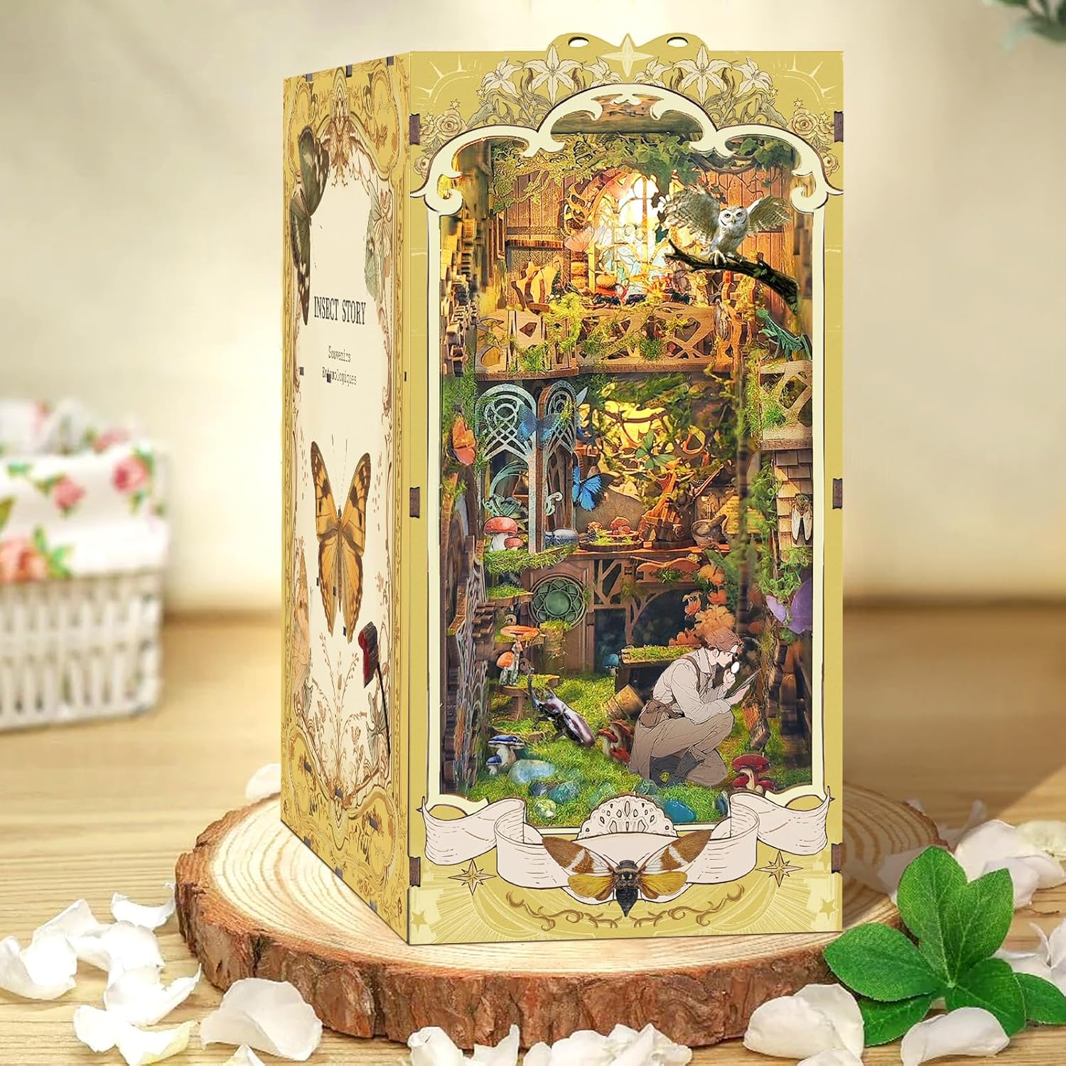 DIY Miniature Dollhouse
Rolife Cutebee HYUKBI DIY Booknook Dollhouse Kit 3D Wooden Puzzle 
Micro Building Blocks Set
Blindbox plush cute toy