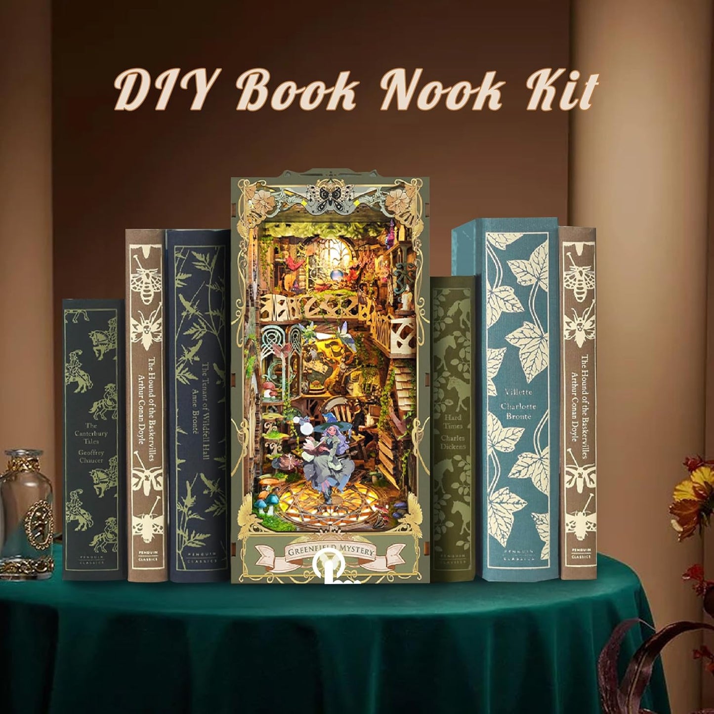 DIY Miniature Dollhouse
Rolife Cutebee HYUKBI DIY Booknook Dollhouse Kit 3D Wooden Puzzle 
Micro Building Blocks Set
Blindbox plush cute toy