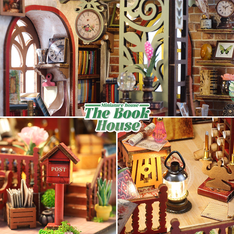 DIY Miniature Dollhouse
Rolife Cutebee HYUKBI DIY Booknook Dollhouse Kit 3D Wooden Puzzle 
Micro Building Blocks Set
