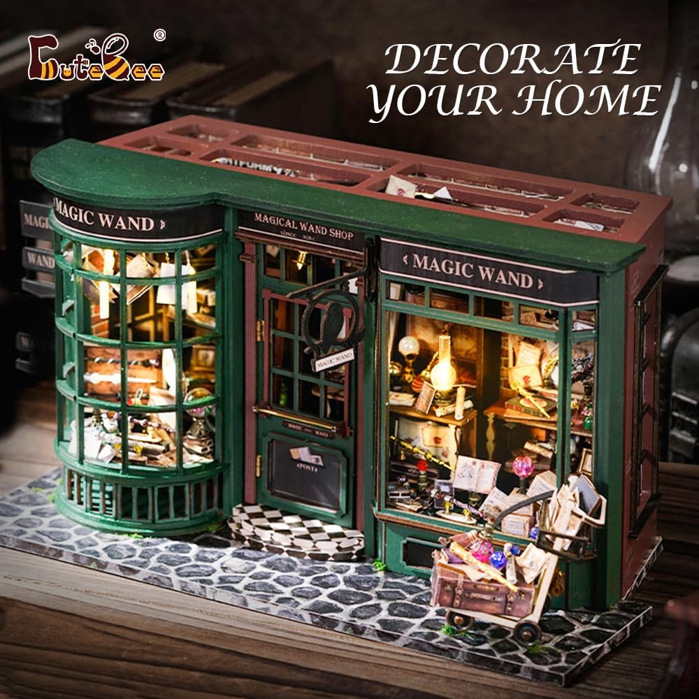 DIY Miniature Dollhouse
Rolife Cutebee HYUKBI DIY Booknook Dollhouse Kit 3D Wooden Puzzle 
Micro Building Blocks Set
Blindbox plush cute toy