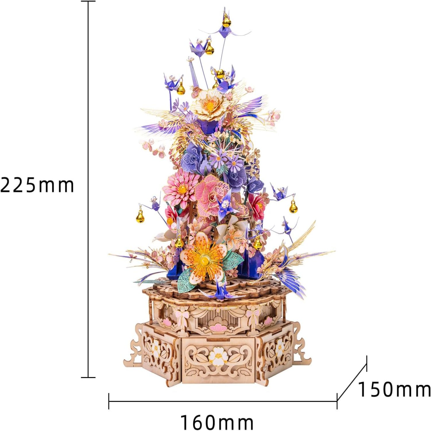 3D Wood and Metal Puzzles Music Box Model Kits