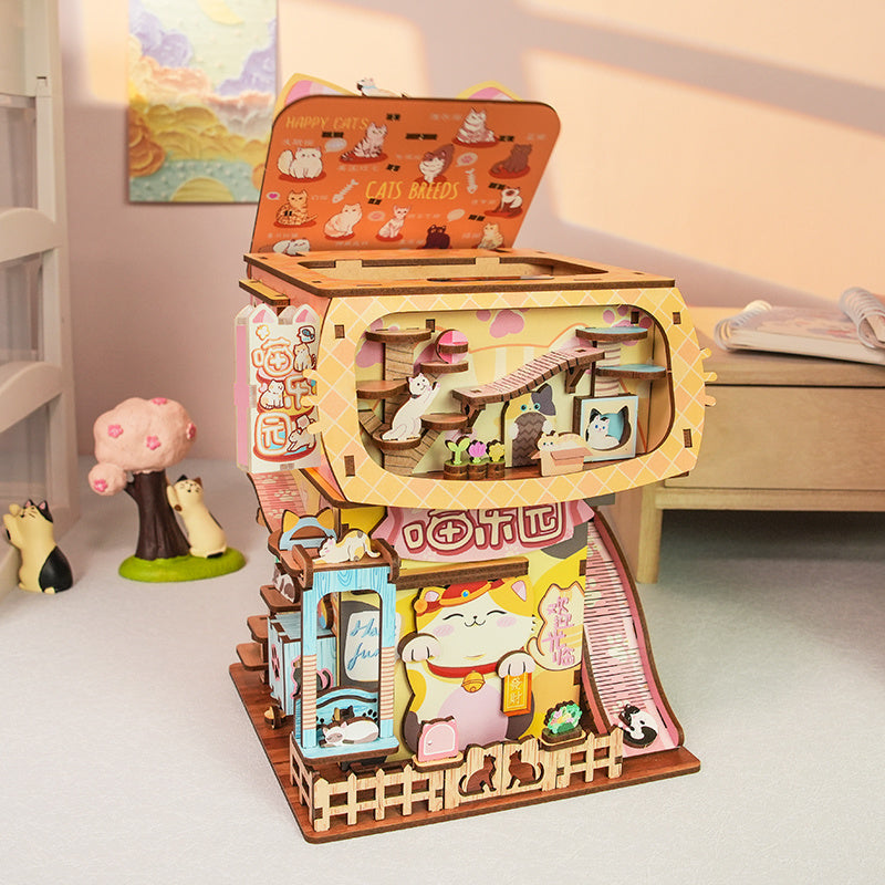 DIY Miniature Dollhouse
Rolife Cutebee HYUKBI DIY Booknook Dollhouse Kit 3D Wooden Puzzle 
Micro Building Blocks Set
Blindbox plush cute toy