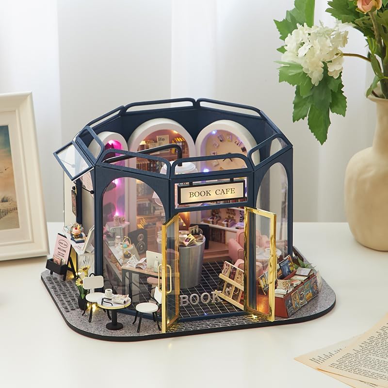 HYUKBI DIY Miniature House Kit with LED Light