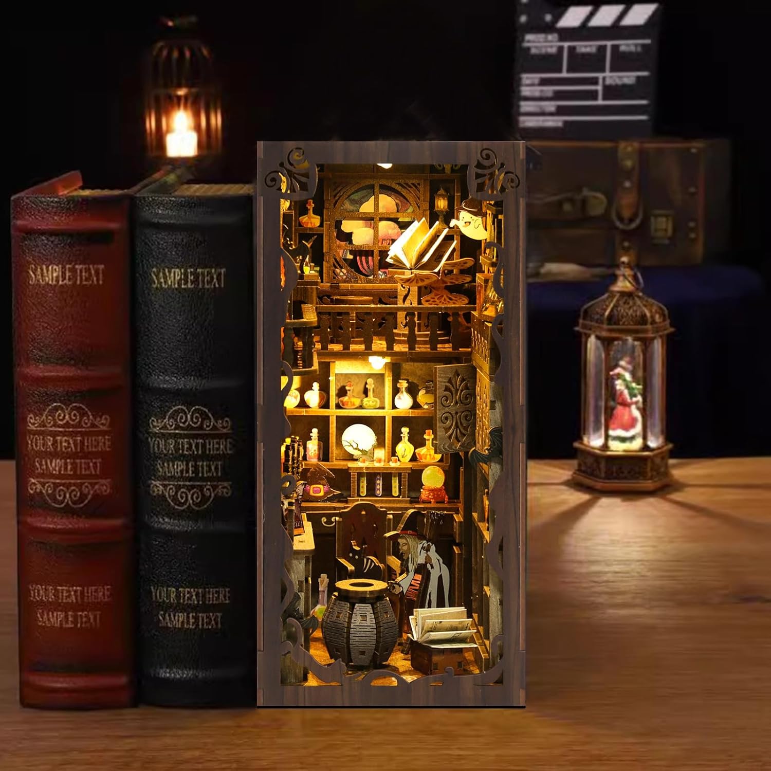 DIY Miniature Dollhouse
Rolife Cutebee HYUKBI DIY Booknook Dollhouse Kit 3D Wooden Puzzle 
Micro Building Blocks Set