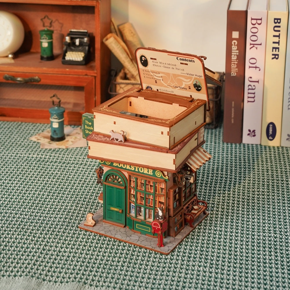 DIY Miniature Dollhouse
Rolife Cutebee HYUKBI DIY Booknook Dollhouse Kit 3D Wooden Puzzle 
Micro Building Blocks Set
Blindbox plush cute toy
