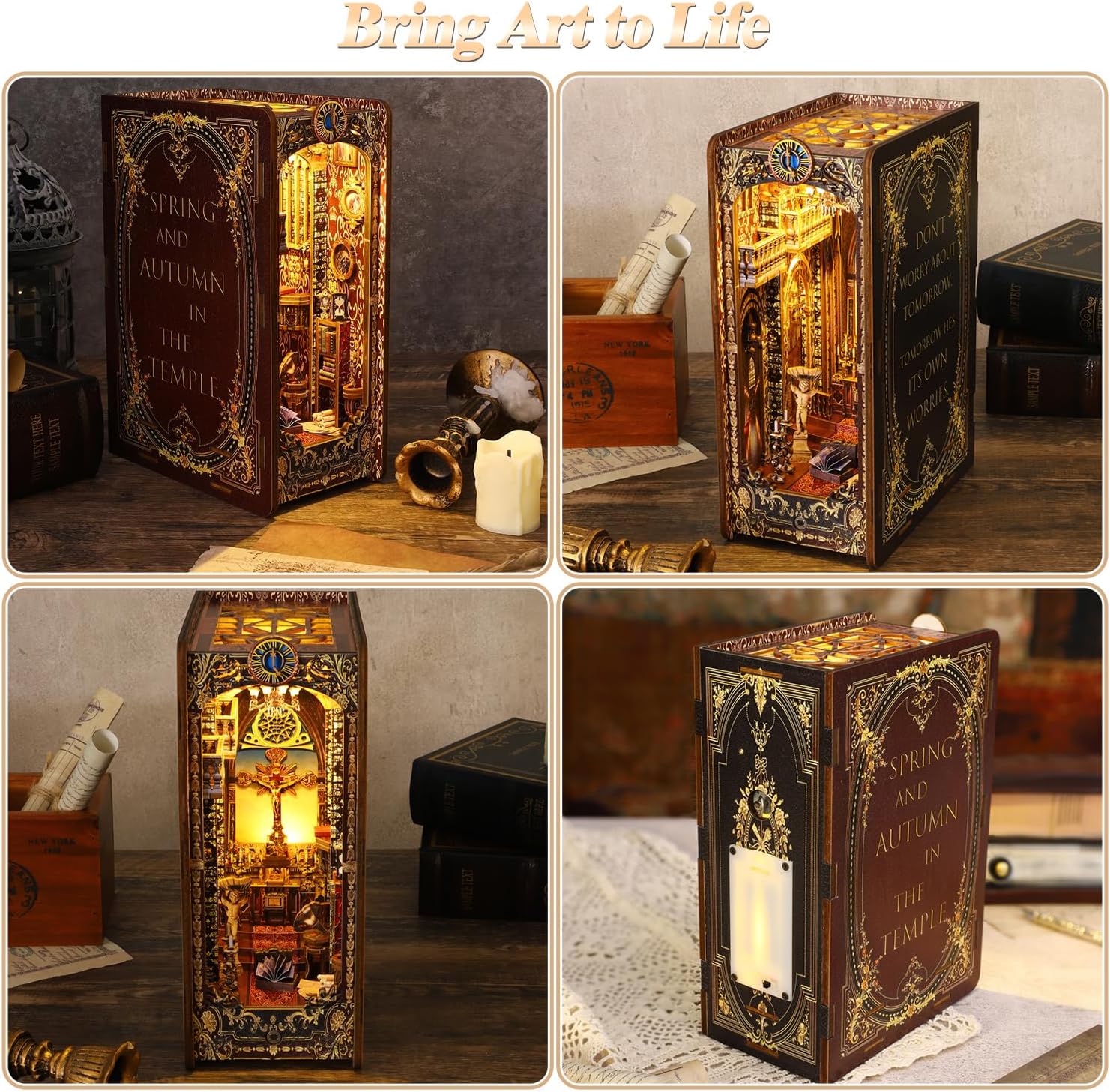 Building block, 1000pcs jigsaw puzzle, 2025 new puzzle, Adult Puzzle, Cartoon Puzzle, jigsaw puzzles,, puzzle 2000, DIY Miniature Dollhouse, Rolife, Cutebee, HYUKBI, DIY Booknook, Bookend, Dollhouse Kit, 3D Wooden Puzzle, Micro Building Blocks Set, Christmas Holiday gift 