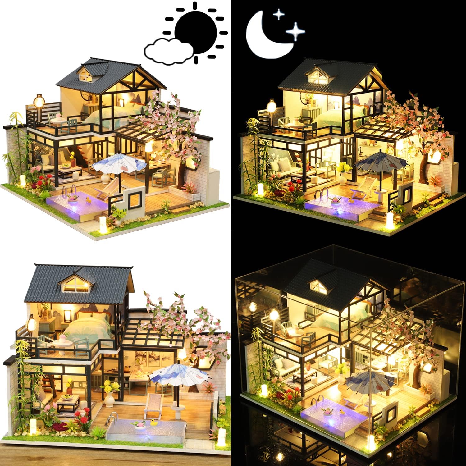 HYUKBI DIY Booknook Dollhouse Kit