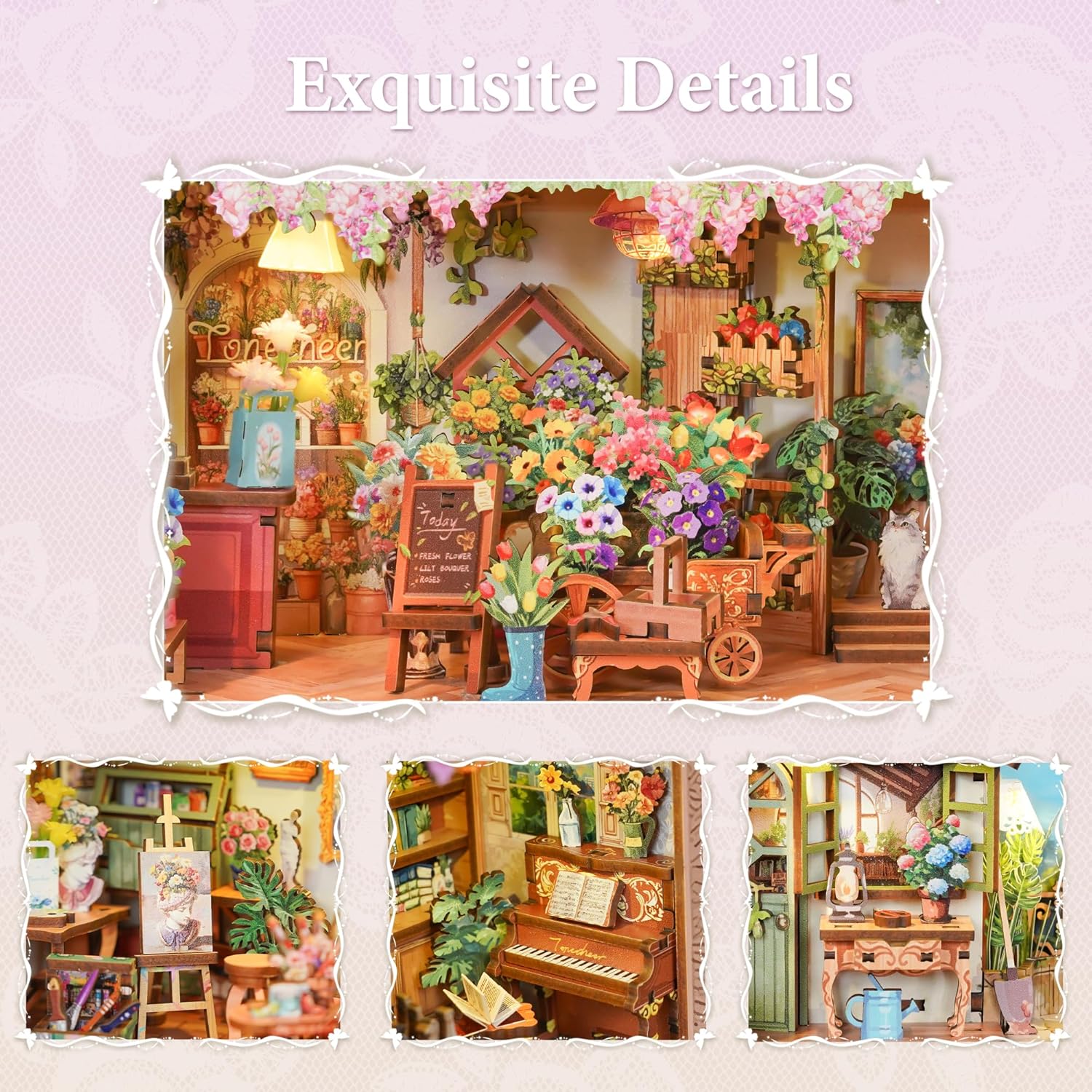 Building block, 1000pcs jigsaw puzzle, 2025 new puzzle, Adult Puzzle, Cartoon Puzzle, jigsaw puzzles, Acrylic Puzzle, puzzle 2000, DIY Miniature Dollhouse, Rolife, Cutebee, HYUKBI, DIY Booknook, Bookend, Dollhouse Kit, 3D Wooden Puzzle, Micro Building Blocks Set, Christmas Holiday gift, home decor, table decor