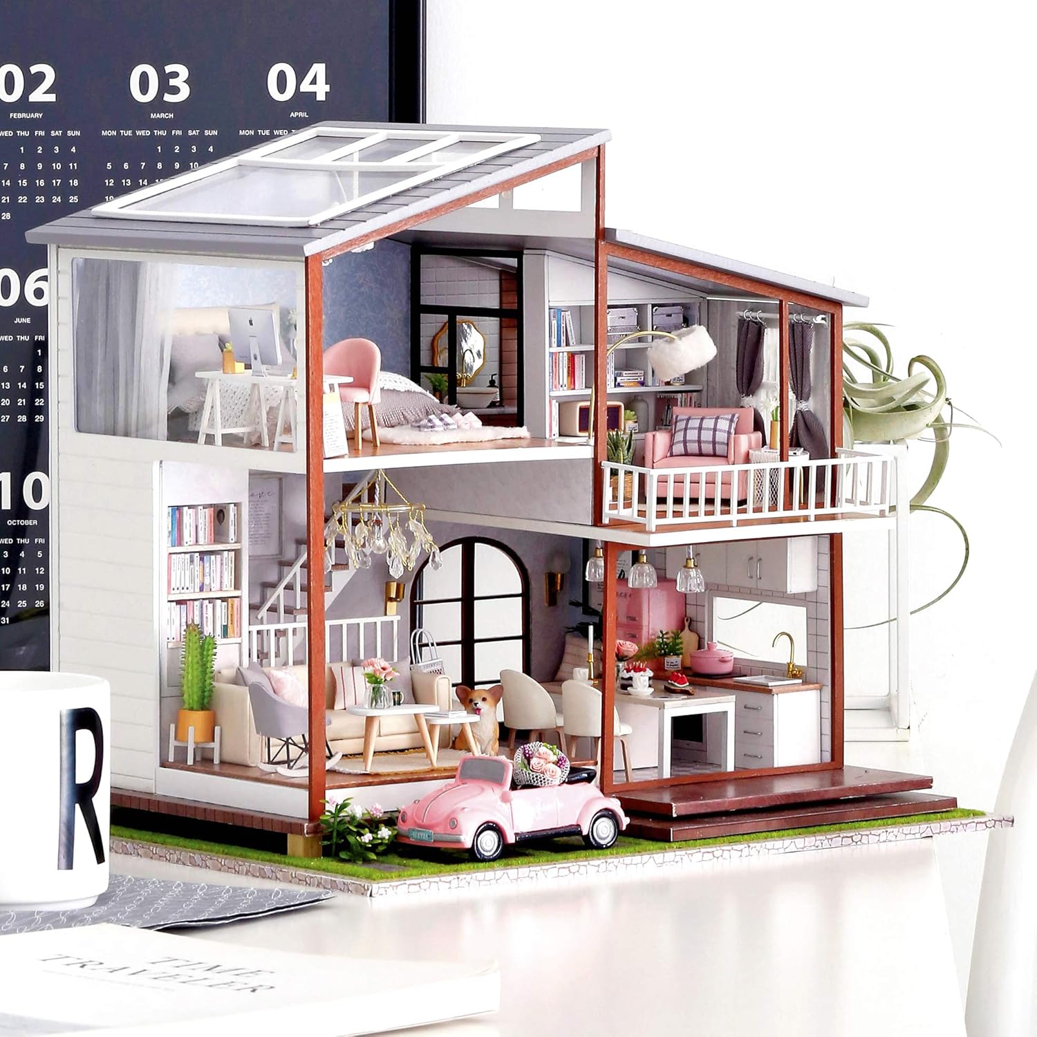 DIY Miniature Dollhouse
Rolife Cutebee HYUKBI DIY Booknook Dollhouse Kit 3D Wooden Puzzle 
Micro Building Blocks Set
Blindbox plush cute toy