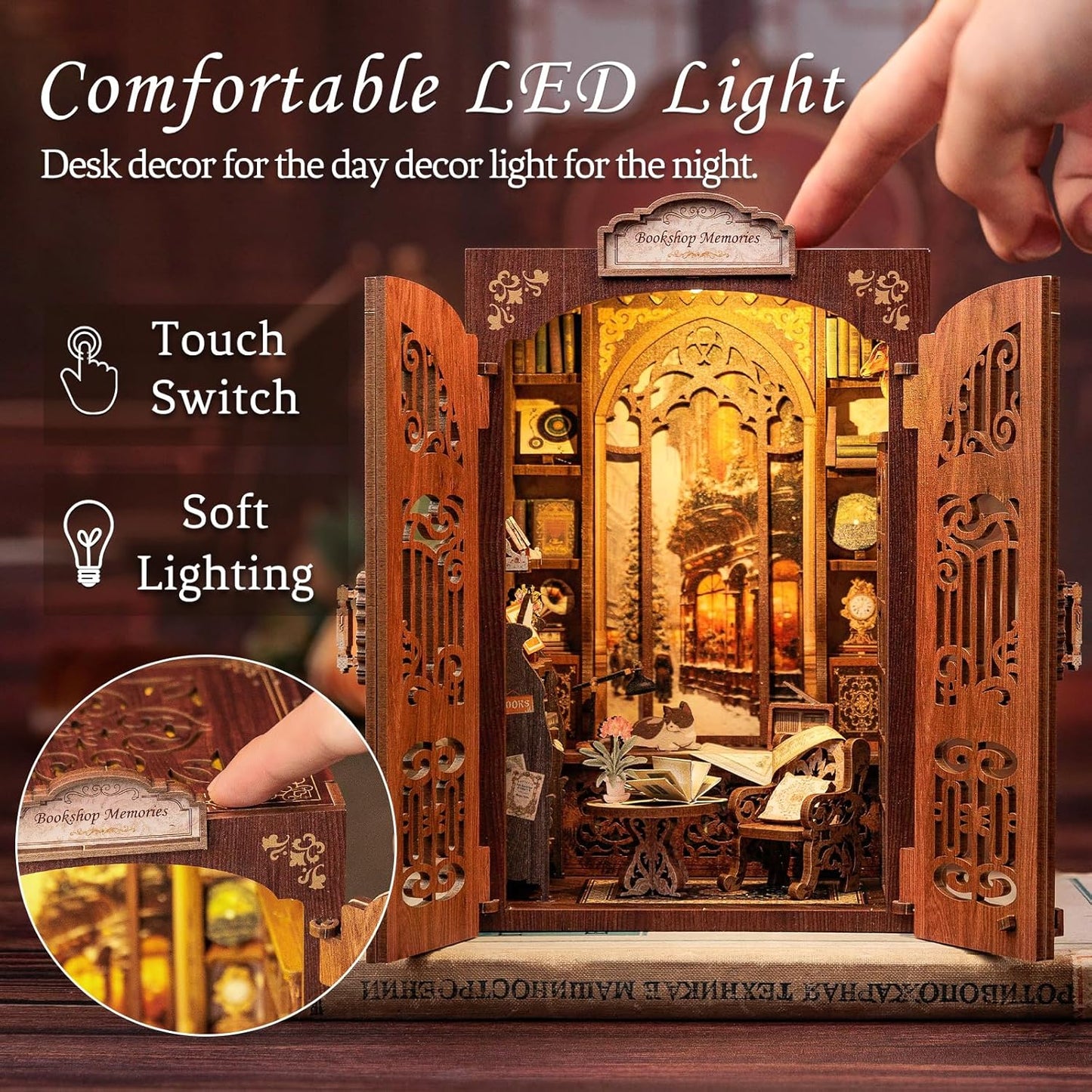 DIY Miniature Dollhouse
Rolife Cutebee HYUKBI DIY Booknook Dollhouse Kit 3D Wooden Puzzle 
Micro Building Blocks Set
Blindbox plush cute toy
