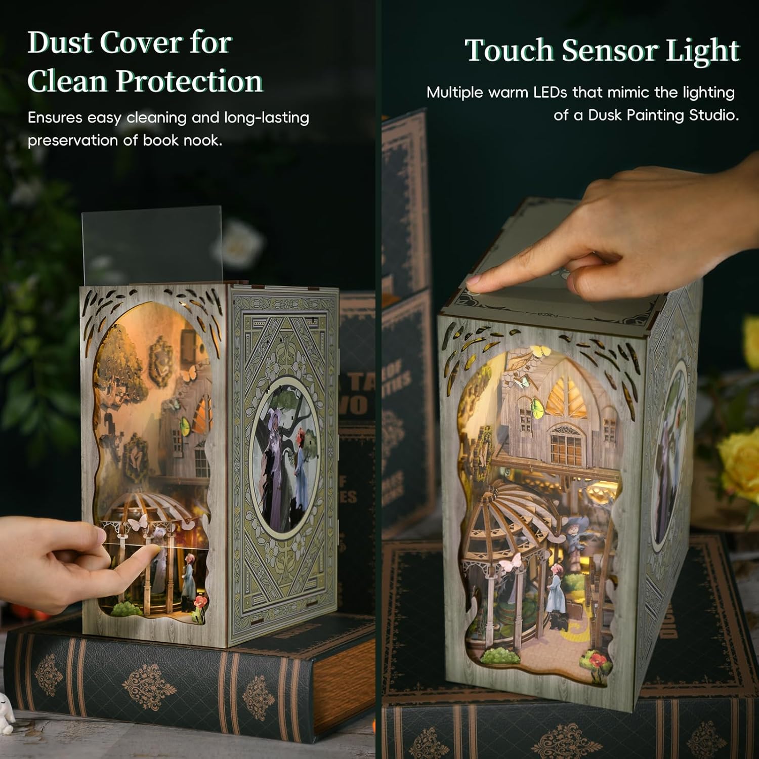 HYUKBI DIY Booknook Dollhouse Kit
