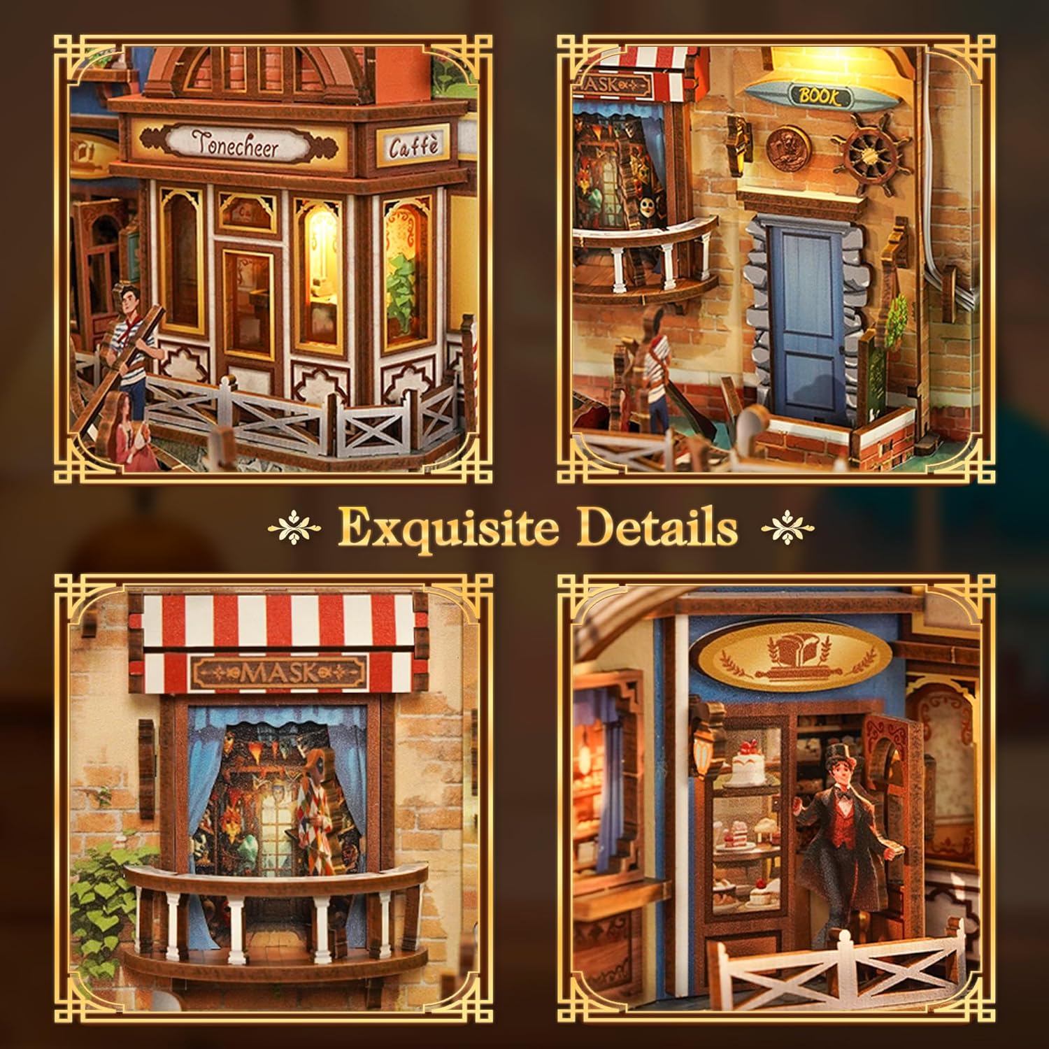 DIY Miniature Dollhouse
Rolife Cutebee HYUKBI DIY Booknook Dollhouse Kit 3D Wooden Puzzle 
Micro Building Blocks Set
Blindbox plush cute toy