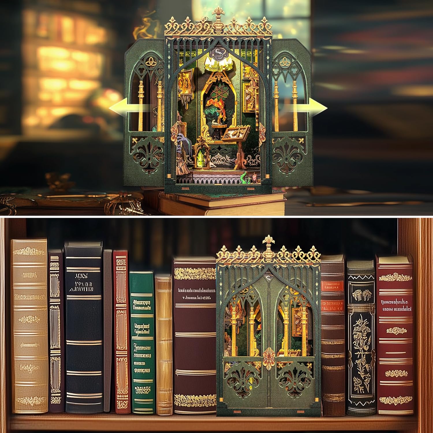 Rolife Cutebee HYUKBI DIY Booknook Dollhouse Kit 3D Wooden Puzzle