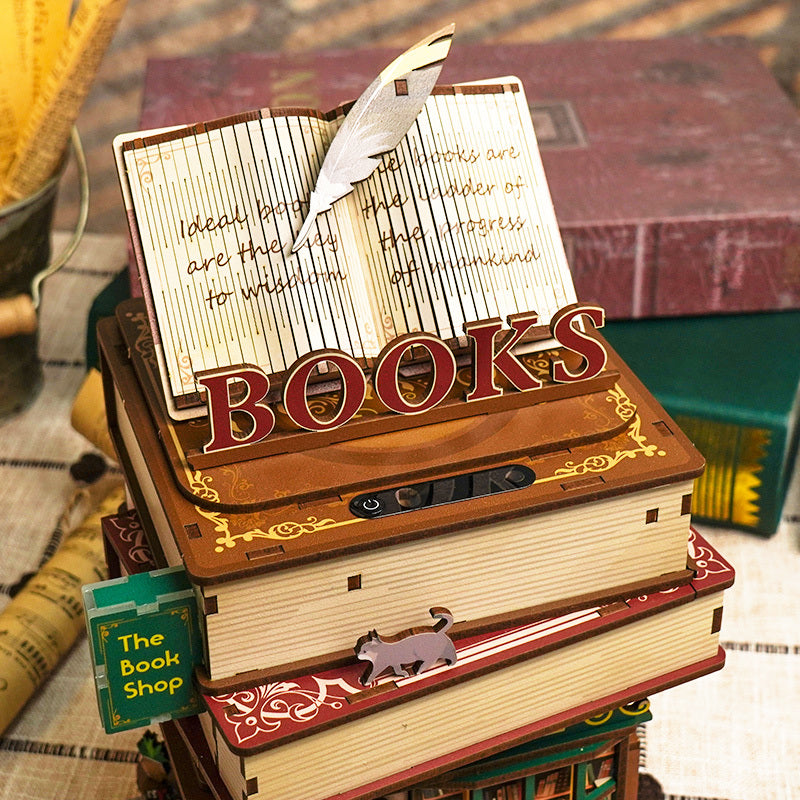 DIY Miniature Dollhouse
Rolife Cutebee HYUKBI DIY Booknook Dollhouse Kit 3D Wooden Puzzle 
Micro Building Blocks Set
Blindbox plush cute toy