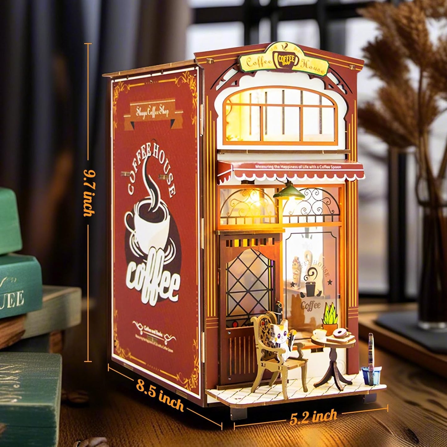 DIY Miniature Dollhouse
Rolife Cutebee HYUKBI DIY Booknook Dollhouse Kit 3D Wooden Puzzle 
Micro Building Blocks Set