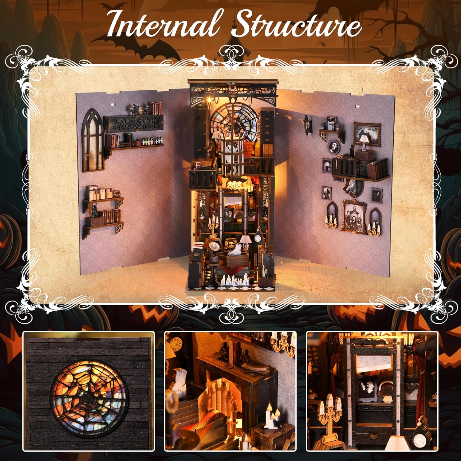 DIY Miniature Dollhouse
Rolife Cutebee HYUKBI DIY Booknook Dollhouse Kit 3D Wooden Puzzle 
Micro Building Blocks Set