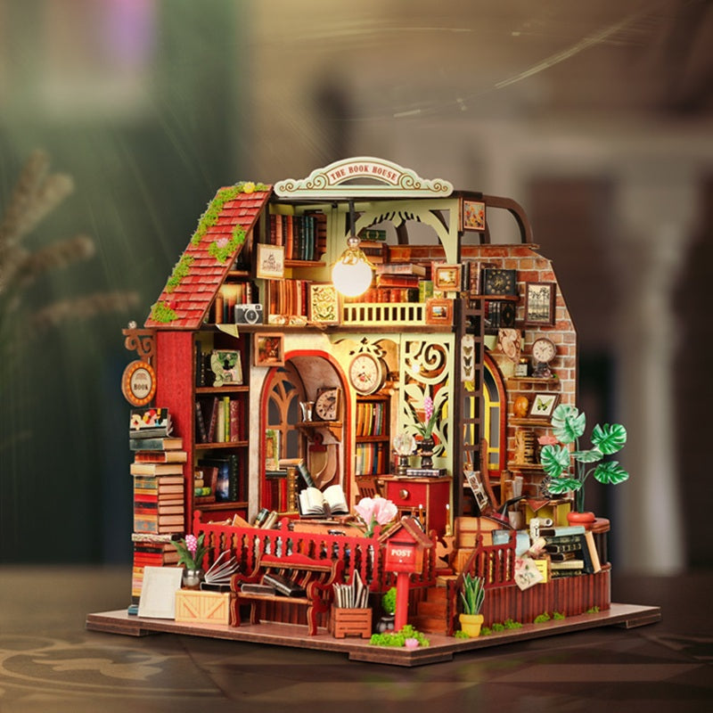 DIY Miniature Dollhouse
Rolife Cutebee HYUKBI DIY Booknook Dollhouse Kit 3D Wooden Puzzle 
Micro Building Blocks Set