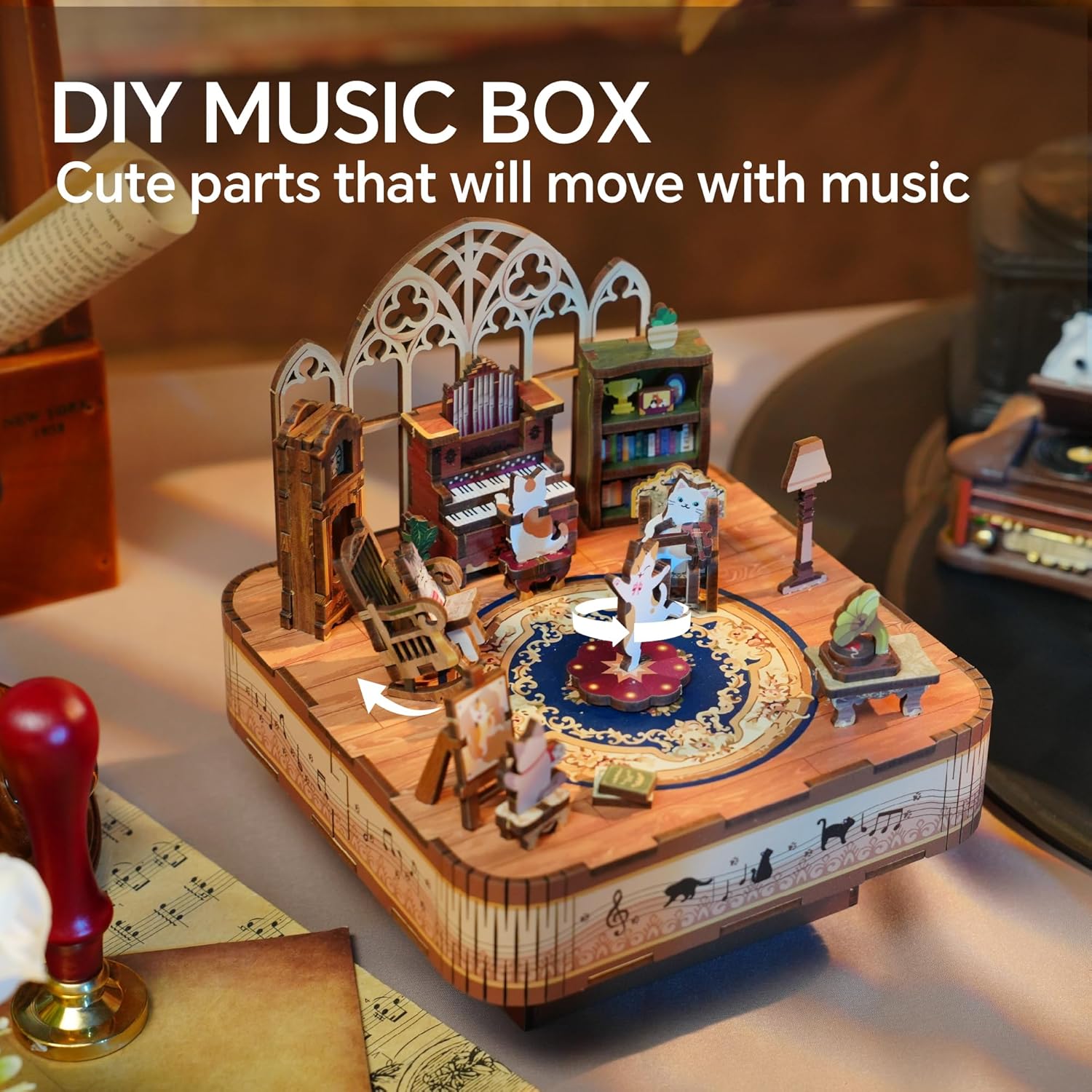 DIY Miniature Dollhouse
Rolife Cutebee HYUKBI DIY Booknook Dollhouse Kit 3D Wooden Puzzle 
Micro Building Blocks Set
Blindbox plush cute toy