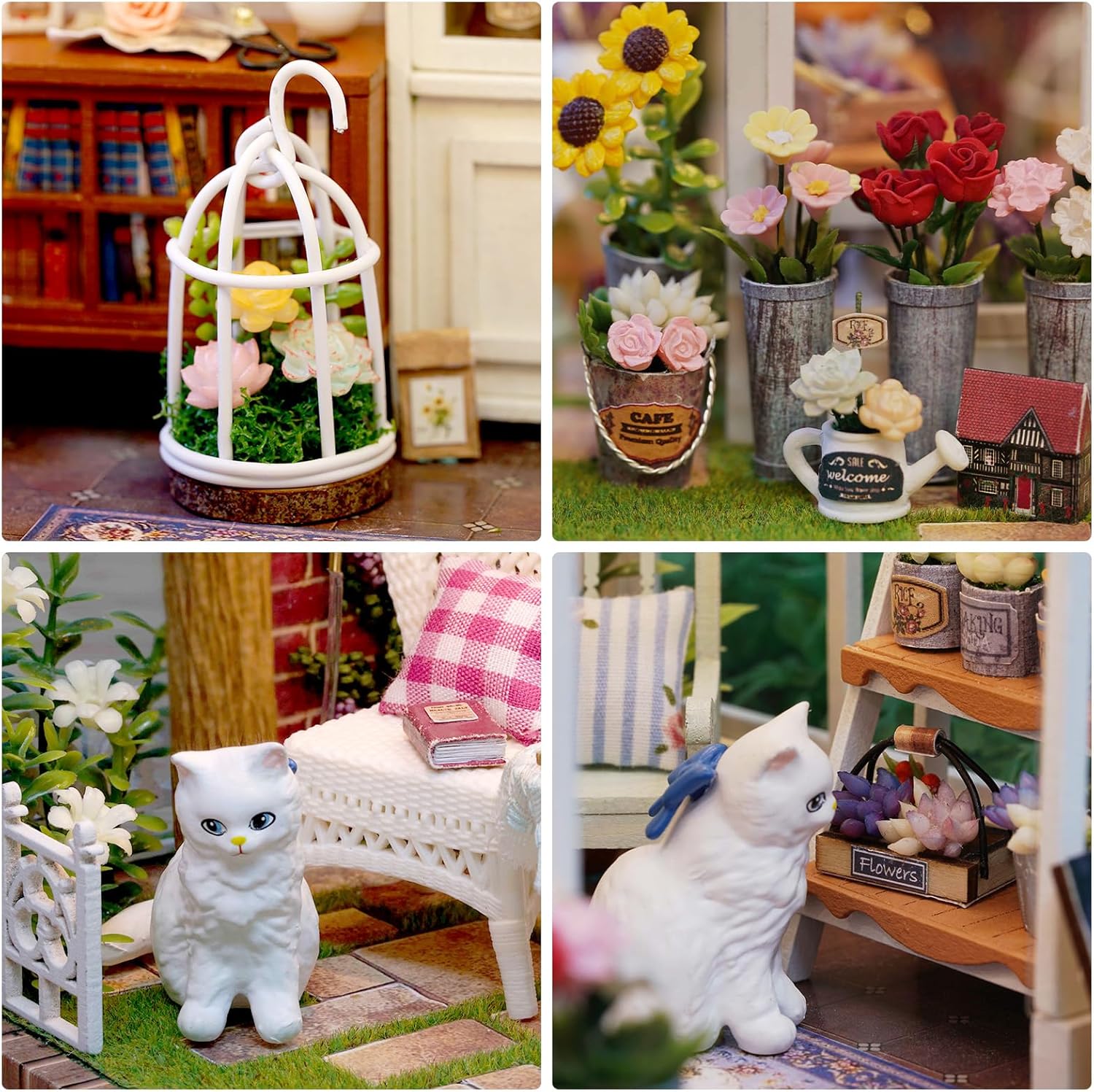 HYUKBI DIY Booknook Dollhouse Kit