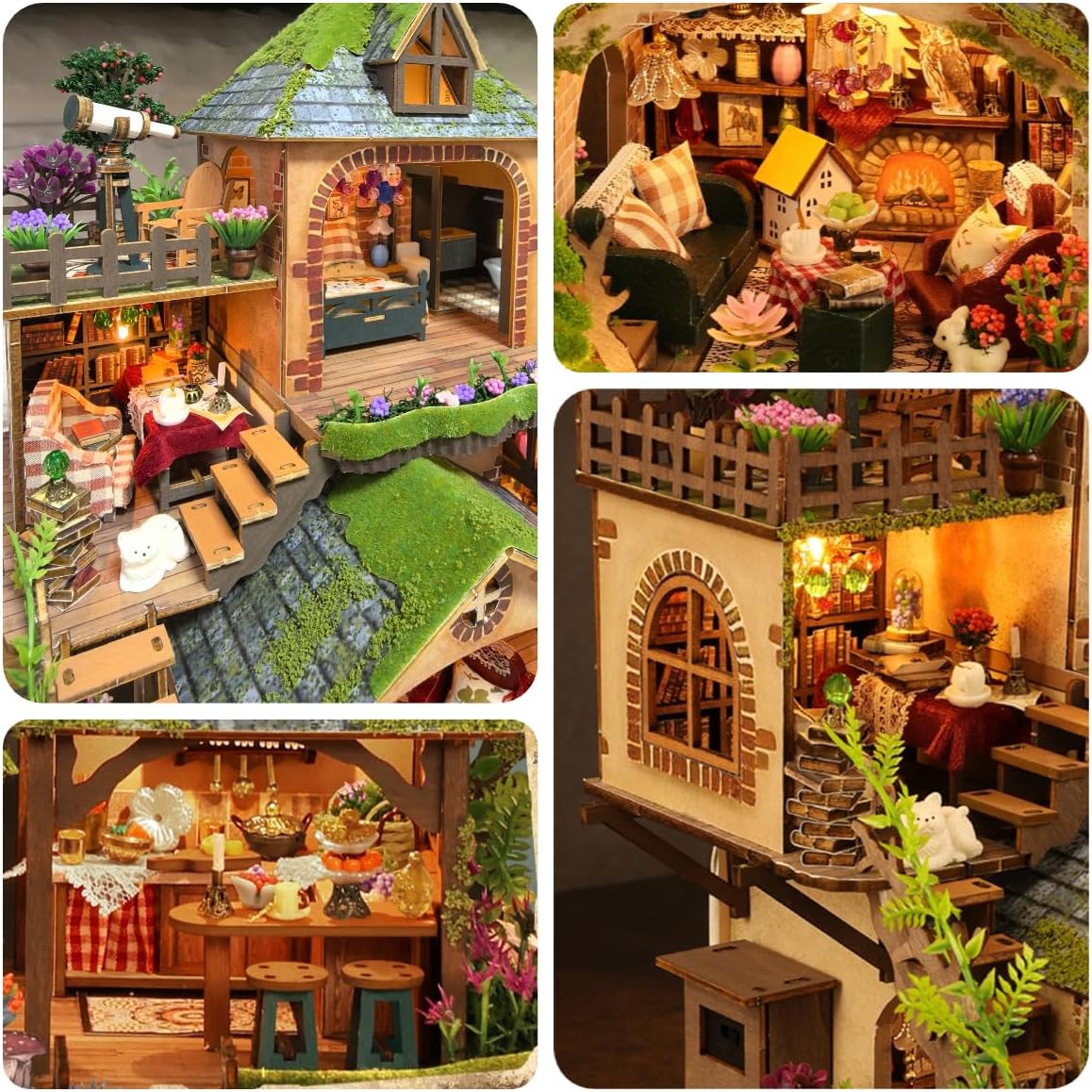 DIY Miniature Dollhouse
Rolife Cutebee HYUKBI DIY Booknook Dollhouse Kit 3D Wooden Puzzle 
Micro Building Blocks Set
Blindbox plush cute toy