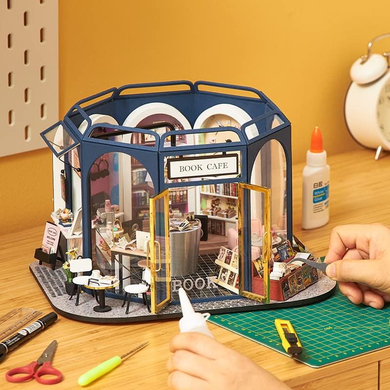 HYUKBI DIY Miniature House Kit with LED Light