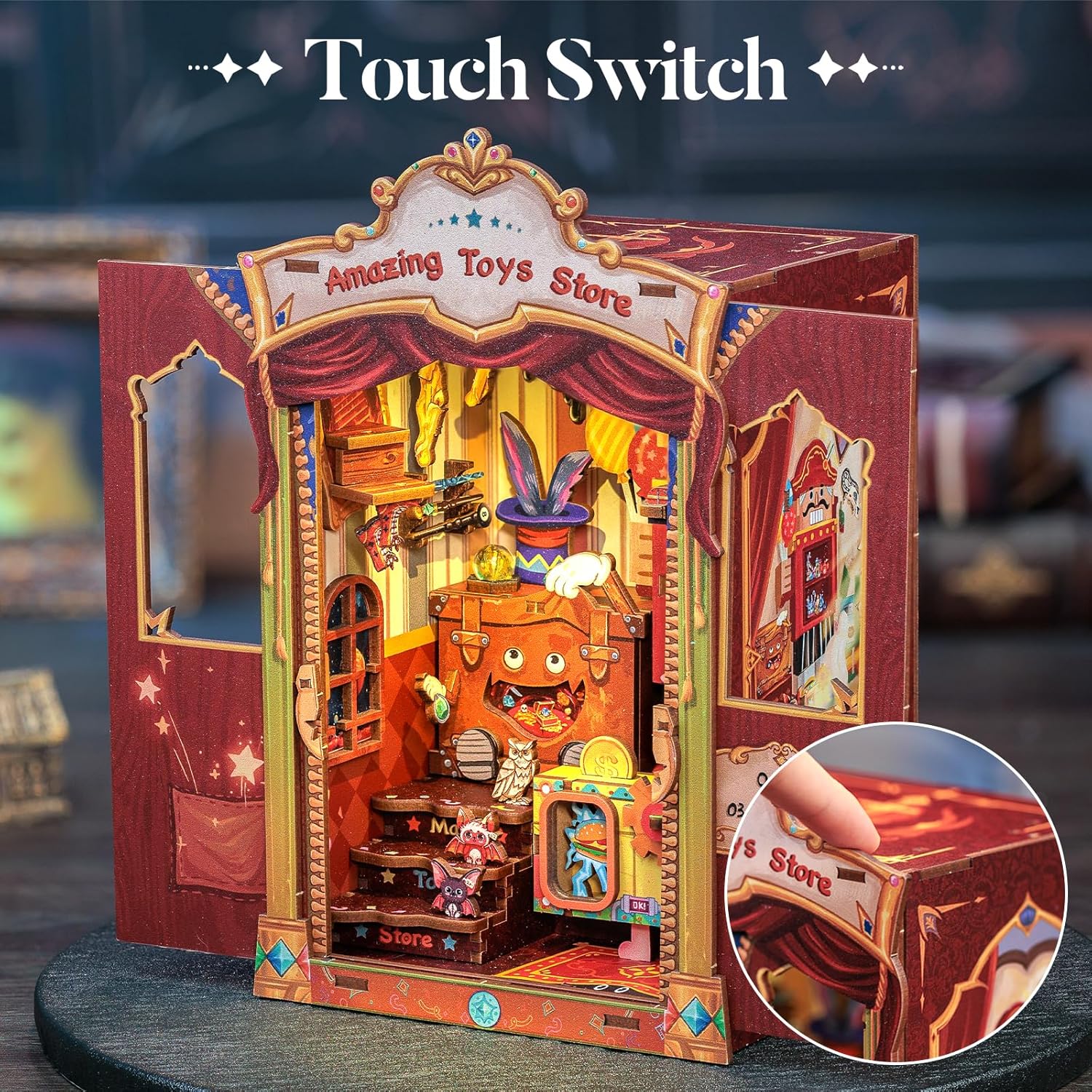 Rolife Cutebee HYUKBI DIY Booknook Dollhouse Kit 3D Wooden Puzzle 
