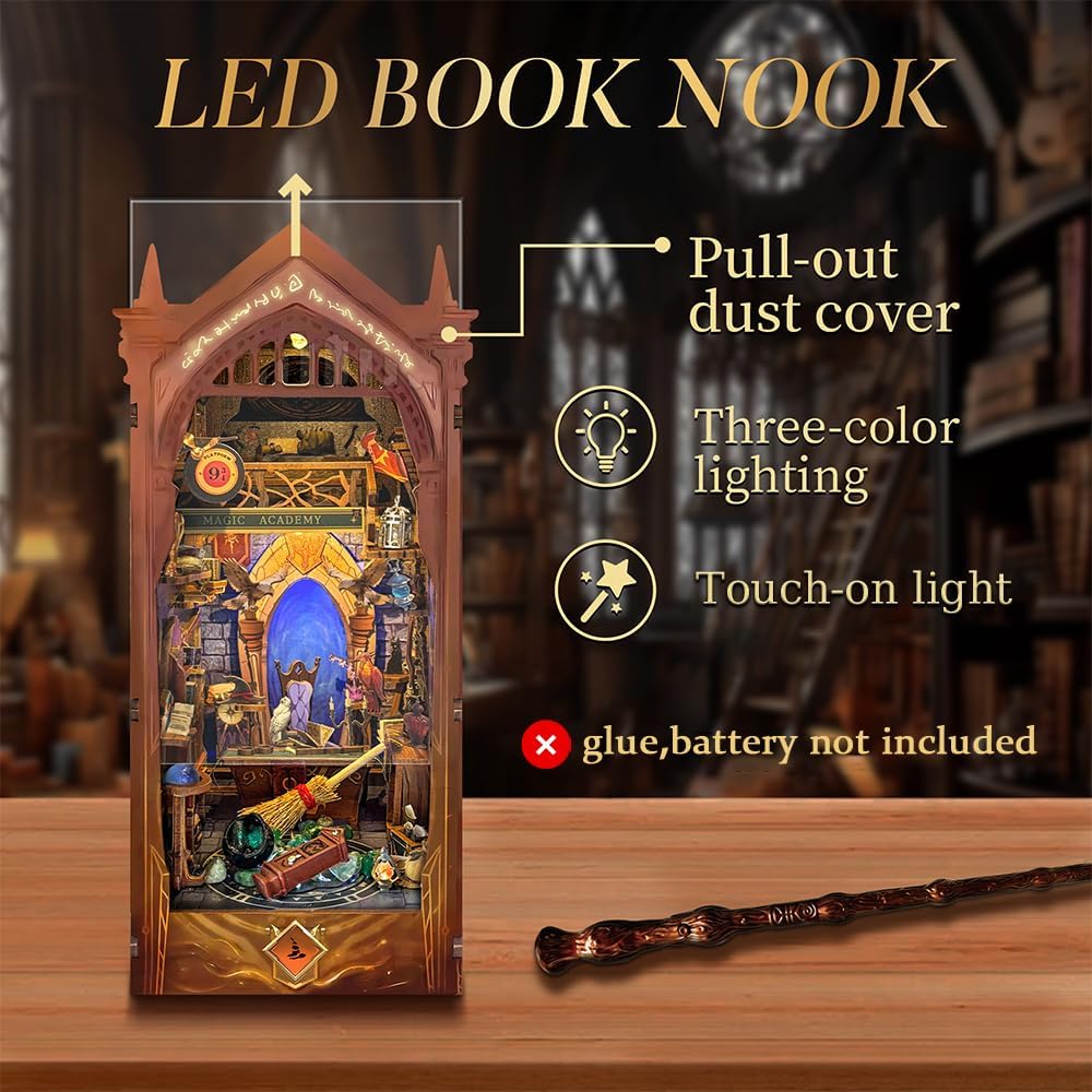 HYUKBI DIY Booknook Dollhouse Kit