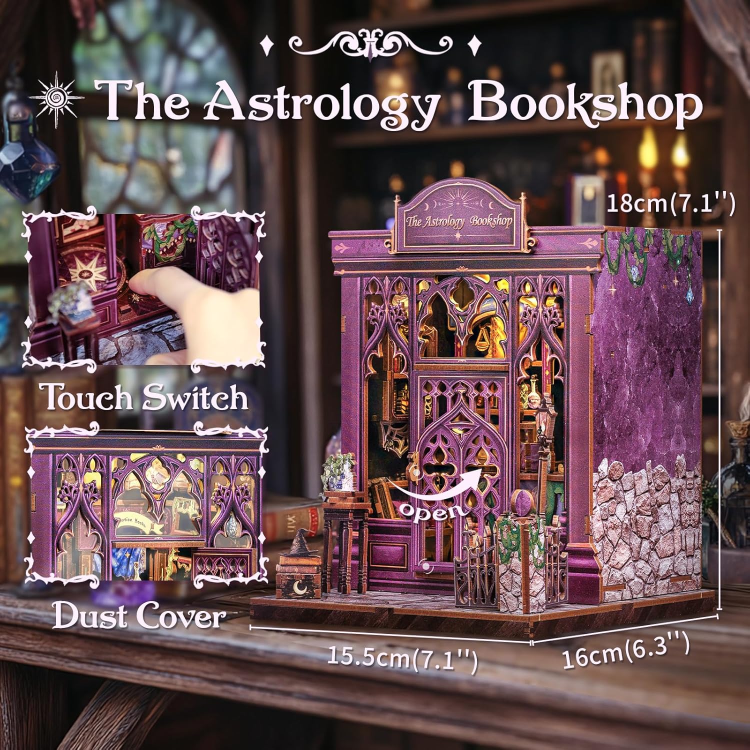 HYUKBI DIY Booknook Dollhouse Kit