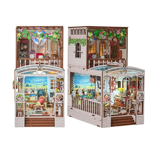 DIY Miniature Dollhouse
Rolife Cutebee HYUKBI DIY Booknook Dollhouse Kit 3D Wooden Puzzle 
Micro Building Blocks Set