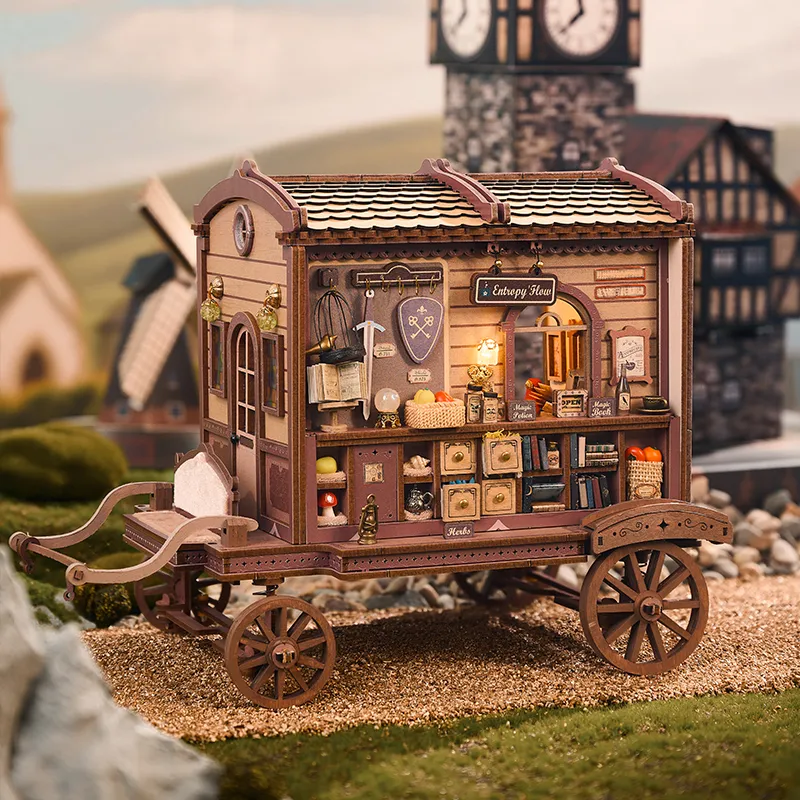 DIY Miniature Dollhouse
Rolife Cutebee HYUKBI DIY Booknook Dollhouse Kit 3D Wooden Puzzle 
Micro Building Blocks Set
Blindbox plush cute toy