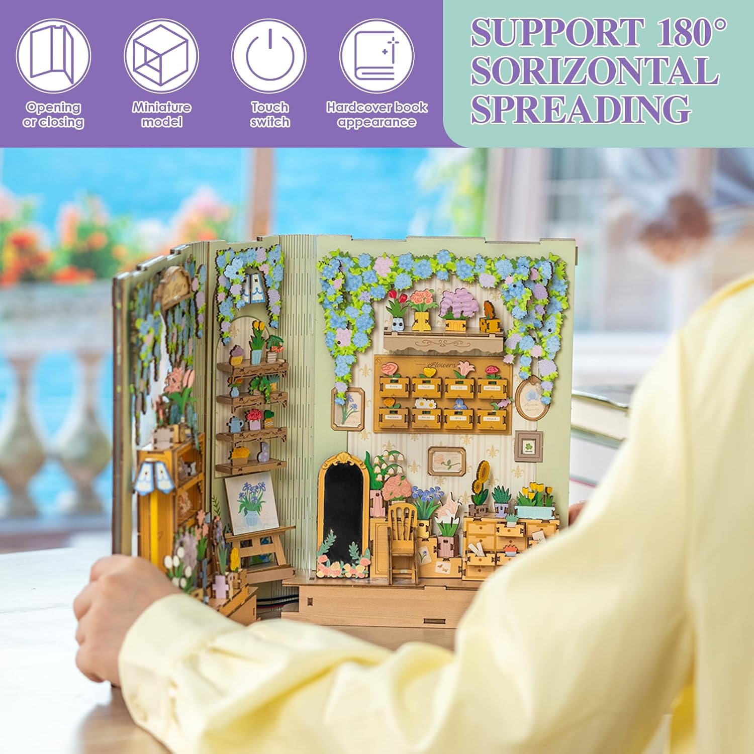 DIY Miniature Dollhouse
Rolife Cutebee HYUKBI DIY Booknook Dollhouse Kit 3D Wooden Puzzle 
Micro Building Blocks Set
Blindbox plush cute toy