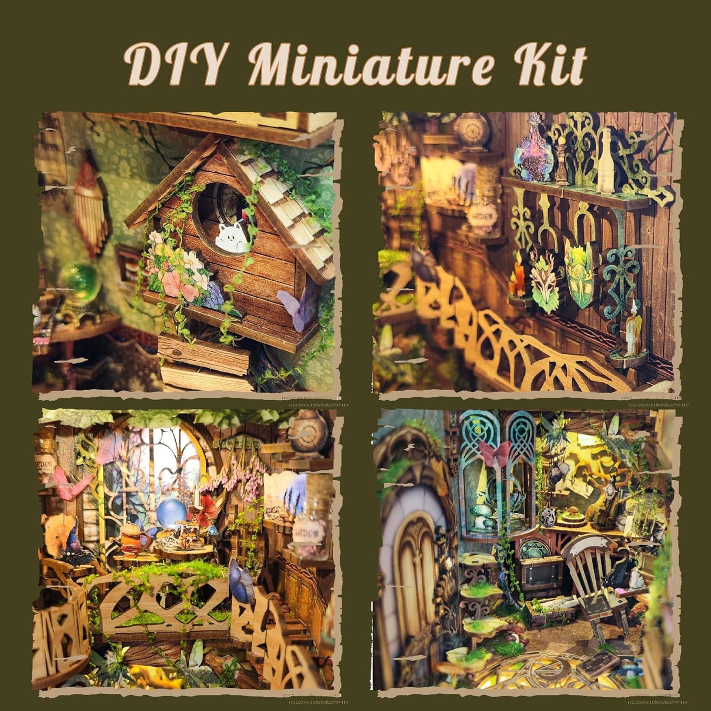 DIY Miniature Dollhouse
Rolife Cutebee HYUKBI DIY Booknook Dollhouse Kit 3D Wooden Puzzle 
Micro Building Blocks Set
Blindbox plush cute toy
