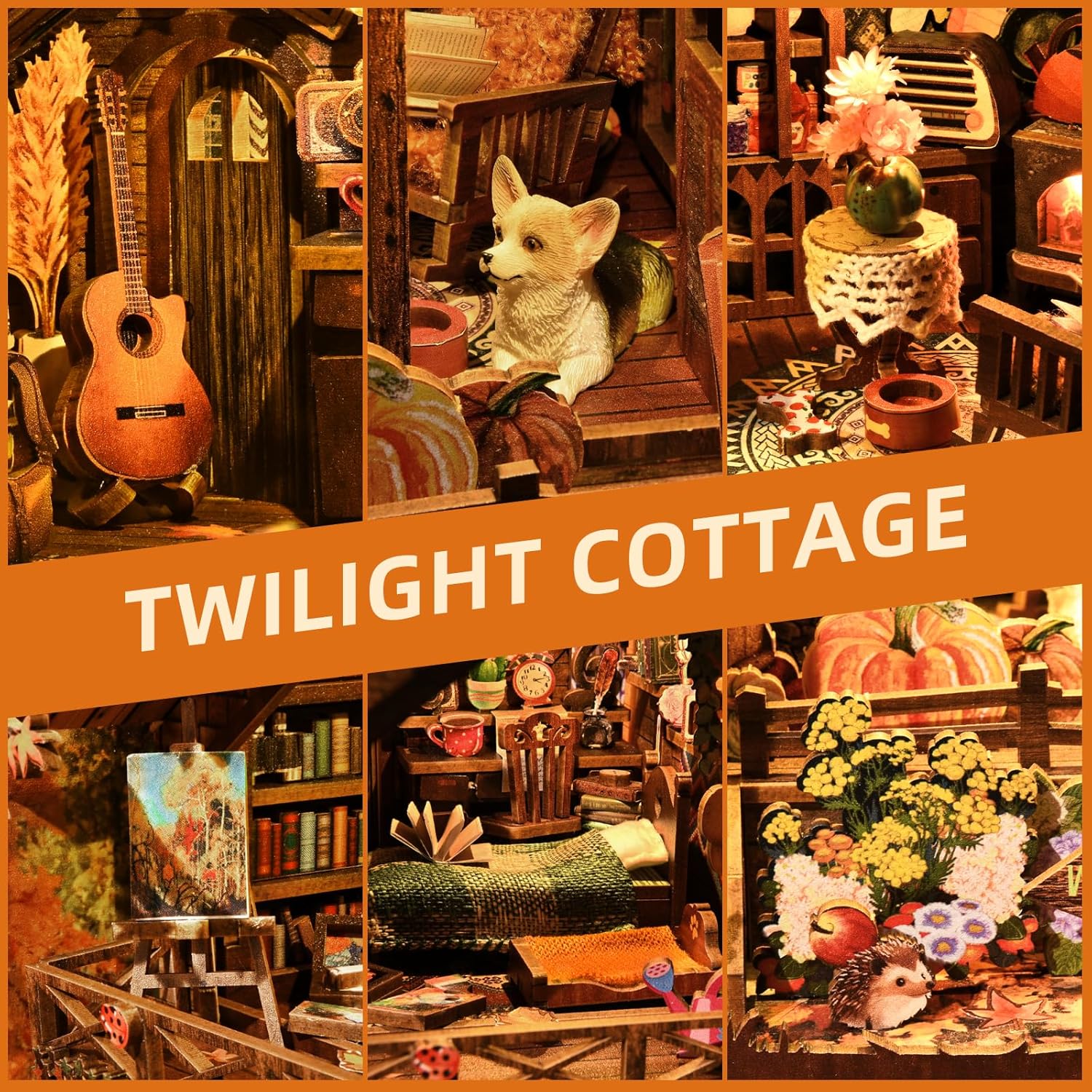 DIY Miniature Dollhouse
Rolife Cutebee HYUKBI DIY Booknook Dollhouse Kit 3D Wooden Puzzle