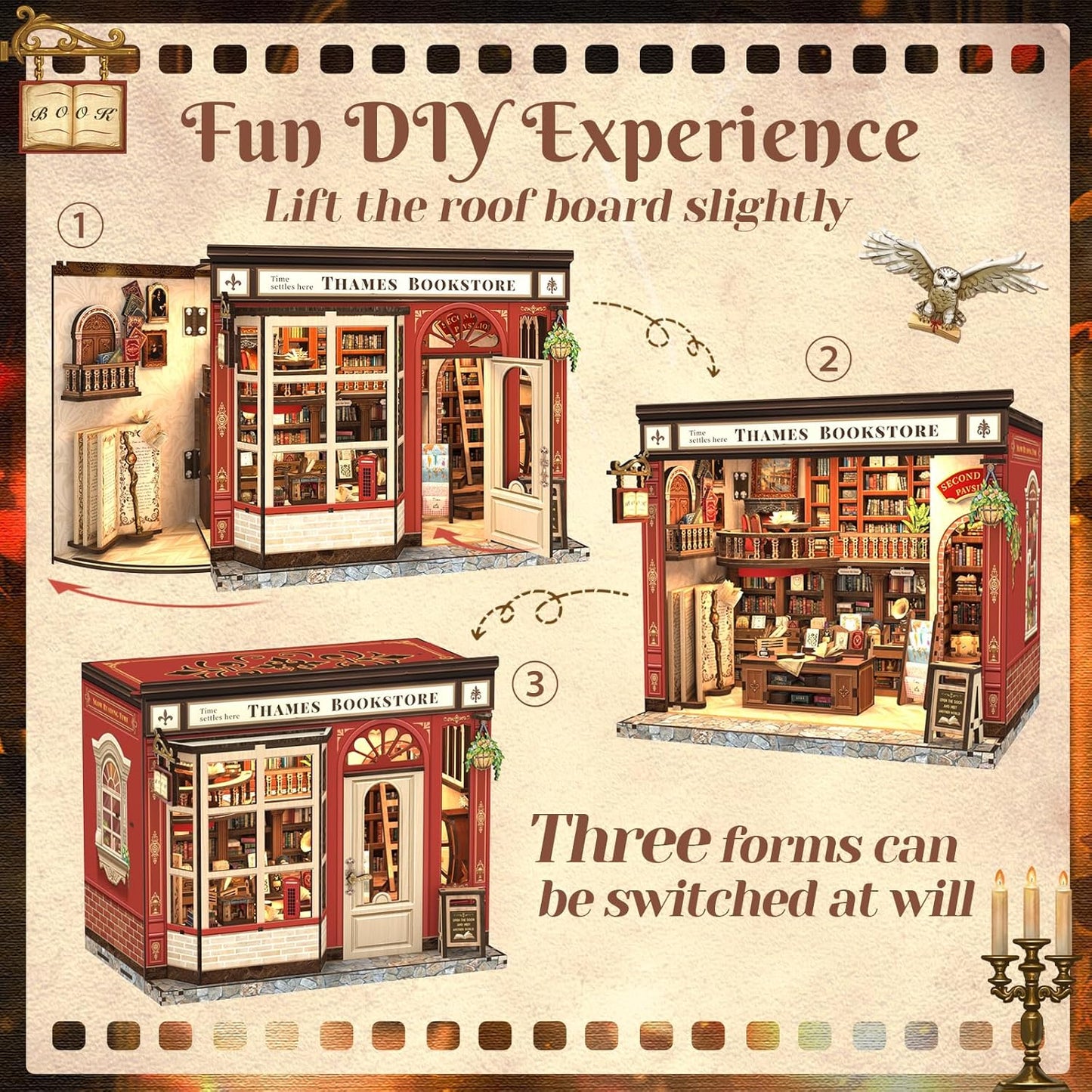 Building block, 1000pcs jigsaw puzzle, 2025 new puzzle, Adult Puzzle, Cartoon Puzzle, jigsaw puzzles, Acrylic Puzzle, puzzle 2000, DIY Miniature Dollhouse, Rolife, Cutebee, HYUKBI, DIY Booknook, Bookend, Dollhouse Kit, 3D Wooden Puzzle, Micro Building Blocks Set, Christmas Holiday gift, home decor, table decor